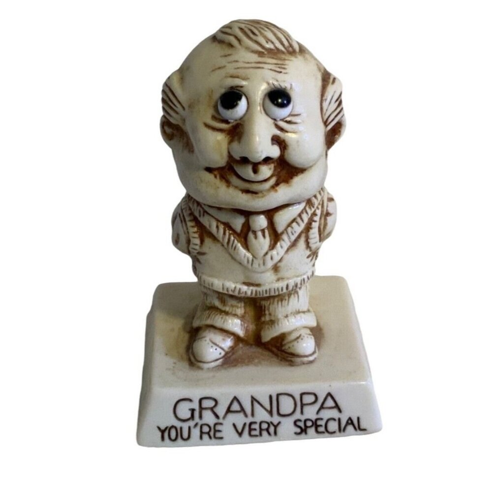 R&W Berries Grandpa Figurine 1973-75 Made In USA Collectible Statue
